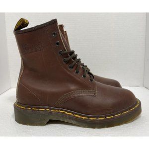 Vintage Doc Dr Martens 1460 Brown 8 Eye Boots Made in England Women’s Size 6